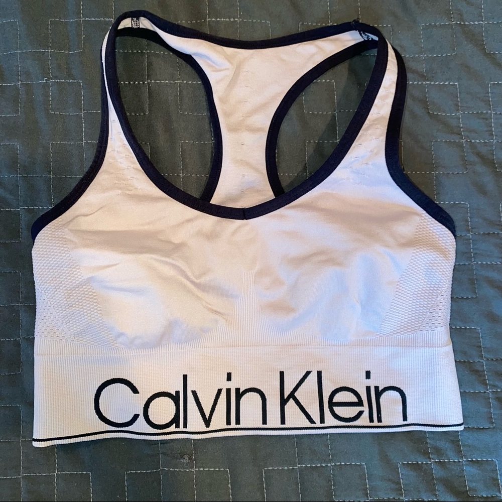 Calvin Klein light pink sports bra